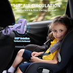 AMACOOL Battery Operated Stroller Fan Flexible Tripod Clip On Fan with 3 Speeds and Rotatable Handheld Personal Fans for Car Seat Crib Bike Treadmill (Purple)