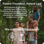 Our Diapers | EWG Verified Safe & Plant-Based Diapers | Leak Protection | Soft Organic Cotton Shell | Chlorine-Free Diaper for Sensitive Skin | Size 6 (Over 32 lbs) 34 Count