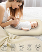 Muslin Baby Lounger Cover for Snuggle Me Organic Lounger/Baby Lounger/Organic Cotton Handmade Cover for Infant/Toddler Lounger/Nursing Pillow(Yellow, Wheat)