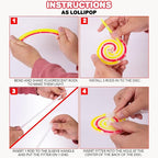 ArtCreativity Lollipop Glow Sticks for Kids - Set of 12 Spinner Light Up Sticks - Halloween Glow Stick Light Up Party Favors - Glow in The Dark Accessories