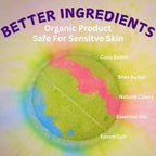 EvolutionUSA 1pc Epic Superhero Bath Bombs for Kids, Super Hero Bath Bomb with Toy Inside, Lush Children Bathbomb, Organic Bathbomb with Surprise Inside, Fizzy Fun Superhero Bath Ball Bath Toy