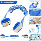 Accmor Anti Lost Wrist Link with Induction Lock, 2 Pack Upgraded Toddler Leash, Reflective Kids Wrist Leash for Baby, Child Walking Wristband with Magnetic Unlock Design for Boys & Girls (6.5ft)