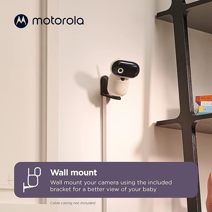 Motorola Nursery HD 1080p Baby Monitor with Camera and Audio, 2-Way Audio with Remote Pan/Tilt/Zoom, Temperature Sensor, Lullabies, Night Vision, PIP1010