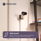 Motorola Nursery HD 1080p Baby Monitor with Camera and Audio, 2-Way Audio with Remote Pan/Tilt/Zoom, Temperature Sensor, Lullabies, Night Vision, PIP1010
