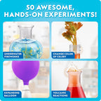 National Geographic Kids Junior Chemistry Set - Complete Early Learning Lab Kit with 50 Science Experiments and 20+ Lab Tools for Kids Aged 4-6