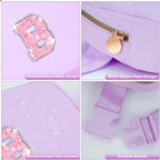 Bridesmaid Gifts - Wedding Day Proposal, Bridal Shower, Maid of Honor Gifts | Lavender, Initial B Fanny Pack Belt Bag Crossbody Bag