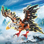 2 in 1 Transforming Eagle Mecha Robot Building Set，587 PCS Compatible with Lego Ninja Mech STEM Construction Toy for Kids Aged 6+（Eagle & Mech）