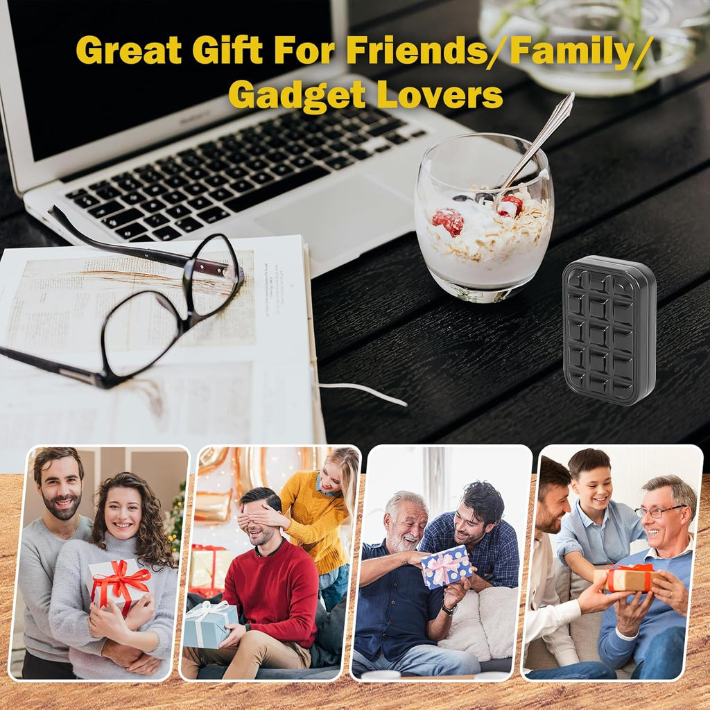 Fidget Slider for Adults - Brick Slider Metal Fidget Toys, Anxiety/ADHD/Annoy Relieving EDC Metal Fidget, Stress Reducing Toy - Gift for Adults & Teen (Black)