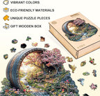 Wooden Puzzles for Adults, Spring Flower Wooden Jigsaw Puzzle for Adults, 100 Piece Unique Animal Shape Wood Puzzles Adult, Birthday Party Gifts for Friends & Family Game Home Decor (S-8.5 * 8.3in)
