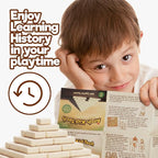 Taksa Toys Ancient Pyramid Egypt Stem Toys Educational Stackable Building Blocks Bricks for Kids Ages 7 8 9 10+ Years Old, Creative Architectural Learning Games, Montessori Toys for Children, 122 Pcs