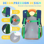 SUN EIGHT Kids Backpack with Plush Toy – Cute & Durable School Bag for Toddlers and Kindergarten