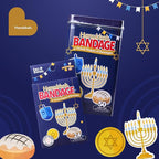 BioSwiss Bandages, Hanukkah Shaped Self Adhesive Bandage, Latex Free Wound Care, Fun First Aid Kit Supplies for Kids and Adults, 50 Count