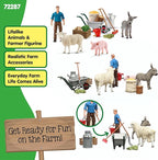 Schleich Farm World - Animal Feeding Playset for Boys and Girls - Farm Animal Toys for Imaginative Play - Kids Ages 3+| 72287
