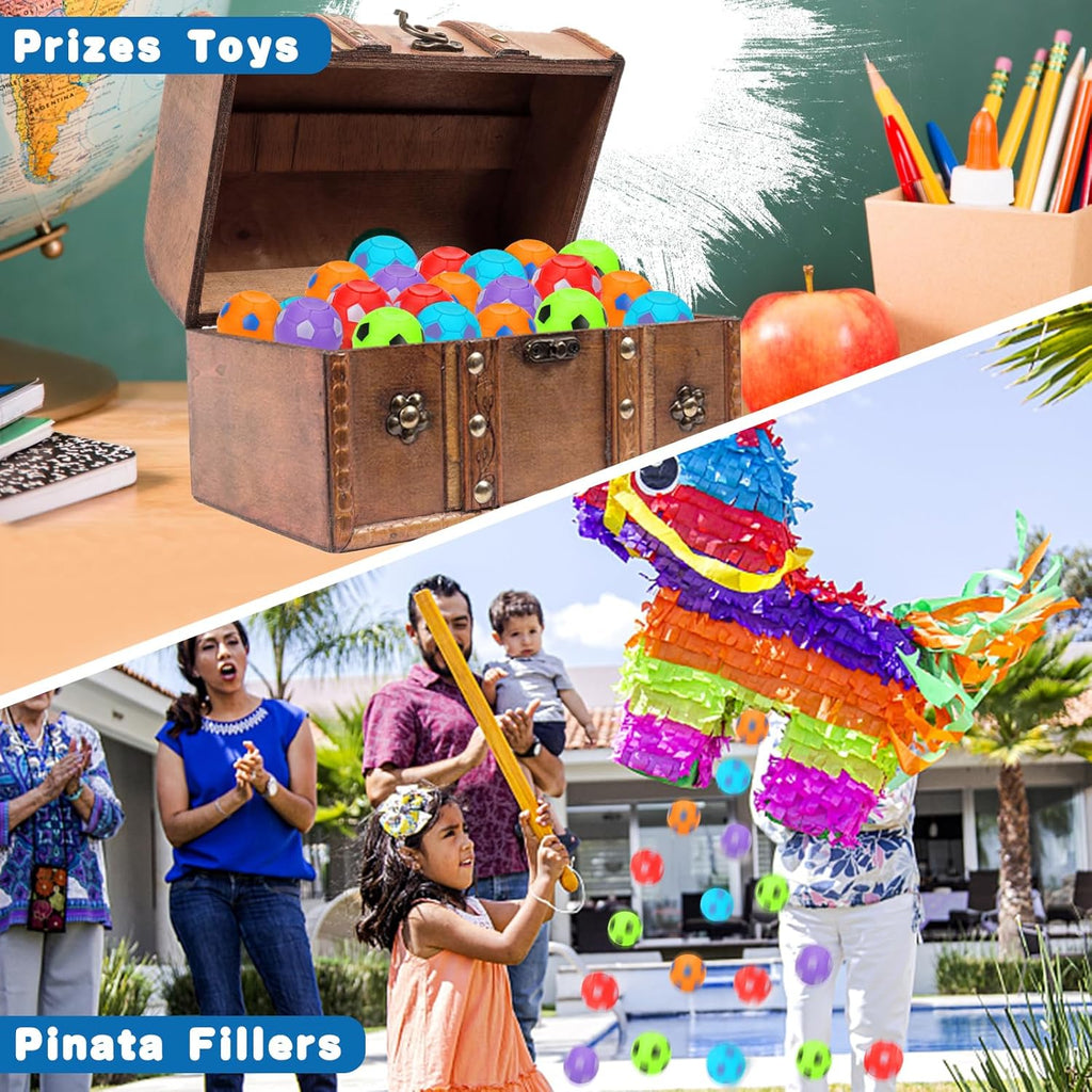 32PCS Fidget Spinner Soccer Balls Sports Party Favors Bulk for Kids 4-8 8-12 Birthday Goodie Treat Bag Stuffers Classroom Treasure Toys Carnival Prizes Pinata Fillers Mini Return Gifts for Boy Girl