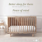 Bella Coterie Luxury Bamboo Viscose Crib Sheet | Organically Grown | Ultra Soft | Cooling for Better Sleep | Deep Pocket Fitted Sheet for Crib & Toddler Mattress | 100% Organically Grown [White]