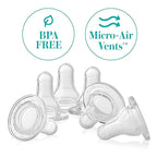 Evenflo Feeding Classic BPA-Free Silicone Fast Flow Nipples - 8 Months+, 6 Pack,Clear,6 Count (Pack of 1)
