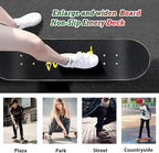 Easy_Way Complete Skateboards- Standard Skateboards for Beginners Kids Boys Girls Teenager- 31''x 8''Canadian Maple Cruiser Pro Skate Board, Skateboards