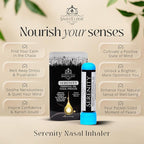 Serenity Nasal Inhaler Stick, Aromatherapy Oils for Calm, Stress Relief, & Mood with Ylang Ylang & Mandarin Essential Oil