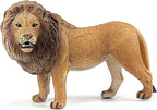 FUNSHOWCASE African Jungle Animals Male Africa Lion Toy Figure Realistic Plastic Figurine Height 2.6-inch