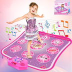 Princess Dance Mat Toy Gift - Popular Light Up Dancing Mat for Toddlers Kids Girls Ages 3 4 5 6 7 8 9 10 11 12 Year Old Christmas Party Presents Floor Mat Electronic Games Exercise Dance Pad
