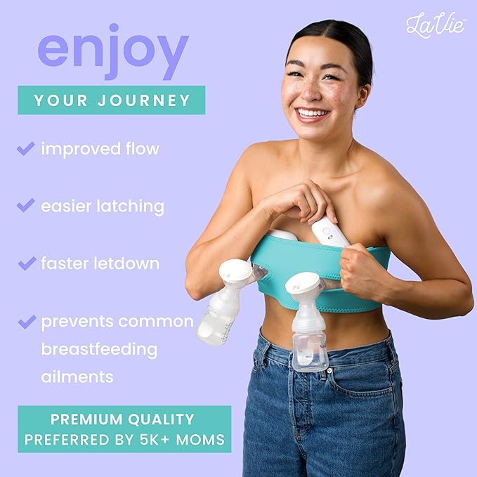 LaVie™ Lactation Massager with Warming for Breastfeeding | Breast Massager with Heat and Vibration for Clogged Ducts, Improved Milk Flow, and Engorged Breast Relief | Increase Milk Supply