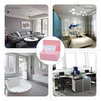 Diaper Wipes Dispenser, Baby Wipes Case, Baby Wipe Holder Keeps Diaper Wipes Fresh, Wipe Container with Non-Slip Feet (Pink)