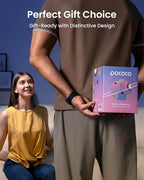 POCOCO Galaxy Star Projector for Bedroom with Replaceable Optical Film Discs, Home Planetarium Night Light Projector with High-Definition Soft Light for Relax, Study, and Meditate, Stress Relief Gifts