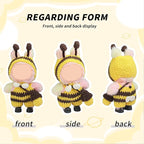 Handmade 17cm Doll Clothes - 17 cm Doll Outfits with Bee Animal Style Outfits and Cute Accessories Bag Hat for Dress Up Dolls, Keychain Decoration, Pendant Gift