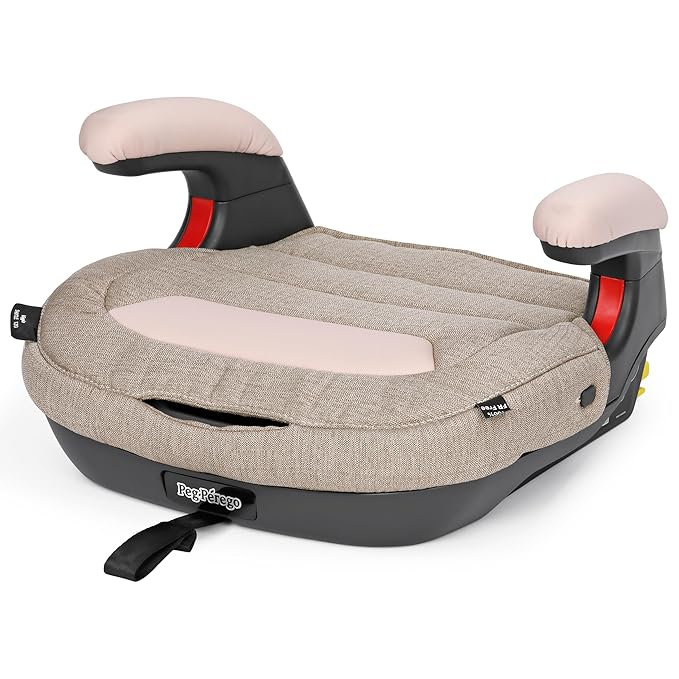 Peg Perego Viaggio Shuttle - Booster Car Seat - for Children from 40 to 120 lbs - Made in Italy - Mon Amour (Pink & Beige)