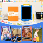 Astrodraw Drawing Pad Toys, Colorful LCD Writing Tablet for Kids, Doodle Board for Toddlers 3 4 5 6 Years Old, Travel Sensory Space Toy for Boys Girls, Birthday Gift Idea (Blue/Yellow)