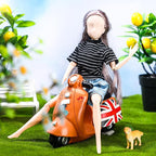 Bencailor 8 Pieces Christmas Doll Clothes for 11.5 Inch Doll Accessories Sweaters Denim Pant Summer Regular Outfit Clothing(Shirt)