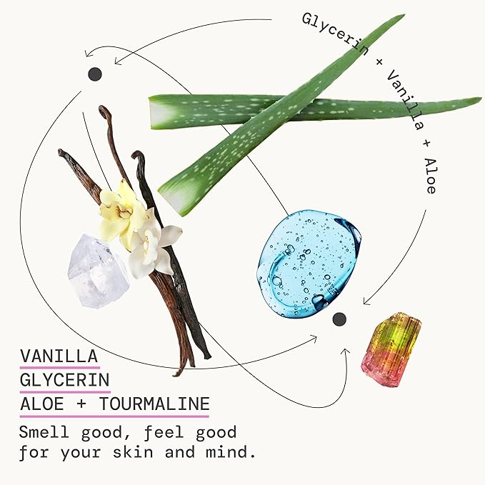 Pacifica Body Wash - Vanilla Crystal Super Hydrating Body Wash - Bath & Shower Gel - Clean Beauty, Vegan & Cruelty-Free Dermatologist Tested