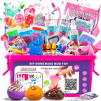 Slime Party Favors, DIY Science Kit for Boys Girls Ages 4-8 6-12, STEM Kit Ice Cream Soft Clay Making Kit for Ages 5-7 8-12 Kids Clay Gift Toys, Girls Birthday Party Supplies