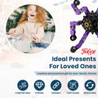 12 Pack Finger Robot Transformable Spinners for Kids Adults,Creative Deformable Fidget Fingertip Gyro Mechanical Top DIY Spiral Chain ADD ADHD Autism Metal Toy Changeable Octopus Stress Relief Gifts