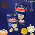 BioSwiss Bandages, Hanukkah Shaped Self Adhesive Bandage, Latex Free Wound Care, Fun First Aid Kit Supplies for Kids and Adults, 24 Count