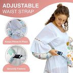 PILLANI Nursing Pillow for Breastfeeding, Breast Feeding Pillow with Security Fence for Enhanced Comfort, Baby Registry Search, Removable Cotton Cover, Adjustable Waist Strap, Newborn Pillow Supplies