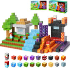 100PCS Magnetic Blocks-1inch -Adventure at Lava World Blocks Set - Magnetic Cubes Building Blocks Toys for Halloween Christmas Birthday Gift - STEM Sensory Toys for 3+ Years Old Girl Boys