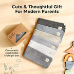 KeaBabies Organic Cotton Burp Cloths Baby Girl, Boy - 6-Pack Large Burping Clothes for Babies, Spit Up Rags, Super Soft & Absorbent Newborn Wash Towels, Gender Neutral, Non-Shrink (Stria, Granite)