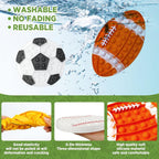 4 Pack Push Bubble Fidget Toys, Sports Fidget Bubbles Sensory Toy Sensory Bubble Soccer Football Basketball Baseball Rugby, ADHD Anxiety Autismand Stress Reliever Toy, Gifts for Kids Boys Girls Adults