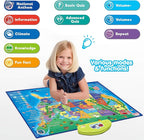 BEST LEARNING i-Poster My USA Interactive Map - Educational Talking Toy for Kids of Ages 5 to 12 Years Old