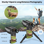 25x30 Professional Large Eyepiece Binoculars for Adults - Complete Kit with Phone Adapter, Tripod Adapter, Waterproof and Compact for Outdoor Adventures