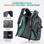 Choco Mocha Gamer Backpack for Boys, Elementary School Backpack for Boys Ages 6-8 Kids Kindergarten Backpack Bookbag 17 Inch with Chest Strap, Black