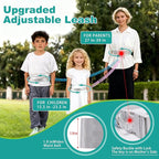 Toddler Leash for Hands-Free Safety Walking, Leash for Kids with Key Lock, Safety Walking Harness for Toddlers, Adjustable Child Leash for Boys and Girls to Outdoor Travel (2 Packs)-Bule and Pink