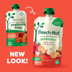 Beech-Nut Baby & Toddler Food Pouches with Prebiotic Fiber, Carrot Apple & Sweet Potato, 3.5 oz (12 Pack)