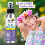 YAYA ORGANICS Baby Bug BAN – All-Natural, Proven Effective Repellent for Babies, Children and Sensitive Skin (4 Ounce Spray)