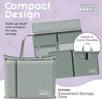 Comfortable Baby Bath Kneeler and Elbow Rest Pad Set - Kneeling Pad Bath Mat with 4 Toy Organizer Pockets,Non-Slip Baby Bathtub Mat, Waterproof and Easy to Clean