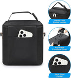 Accmor Breastmilk Cooler Bag with Ice Pack, Baby Bottle Cooler Bags, Insulated Bottle Cooler Tote Bags On The Go, Fits 6 Large 9oz Bottles, for Nursing Mom Daycare Travel, Black