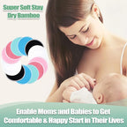 Nursing Breast Pads (14 Pack) + Laundry Bag & Travel Storage Bag, 4.7 inch Option - Washable & Reusable Breastfeeding Nursing Pads (Gentle, Large, Daytime Use)