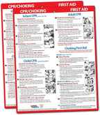 Safety Magnets by ZOCO – CPR & Choking Fridge Magnet (2-Pack) – First Aid Instructions for Infants, Children, & Adults – Heimlich Maneuver Laminated Card 8.5" x 11"