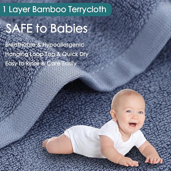 Baby Washcloths 12 Pack, 10x10 inch Ultra Soft Small Wash Cloths for Face and Body, Gentle & Safe White Face Towels on Sensitive Skin, Baby Essentials Shower Gifts for infant Kid Toddler Children